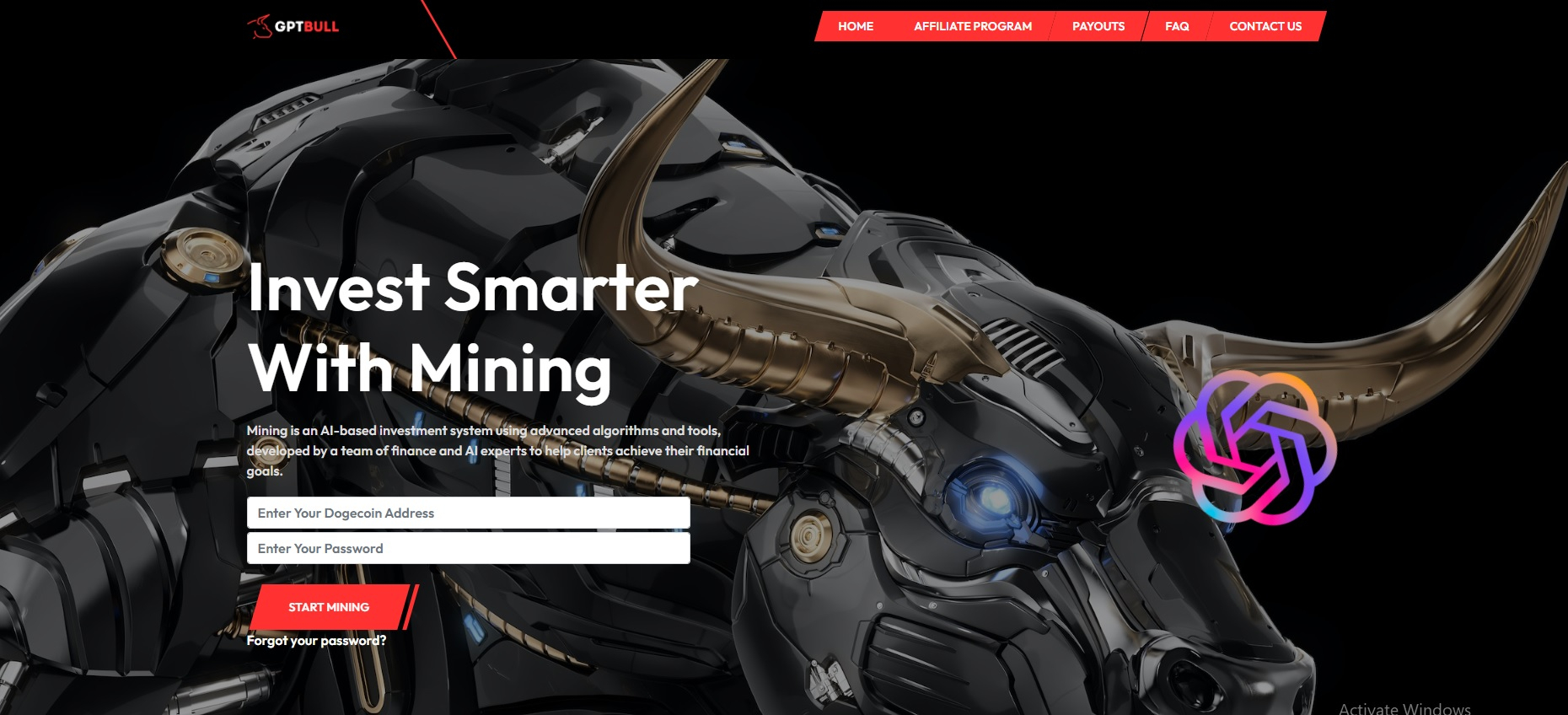 GPTBull Template Crypto Mining (SCM)