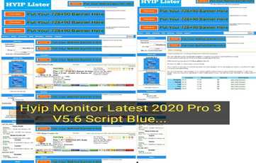 Hyip Monitor Latest 2020 V5.6 Pro 3 Blue