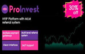 ProInvest - CryptoCurrency And Online Investment Platform