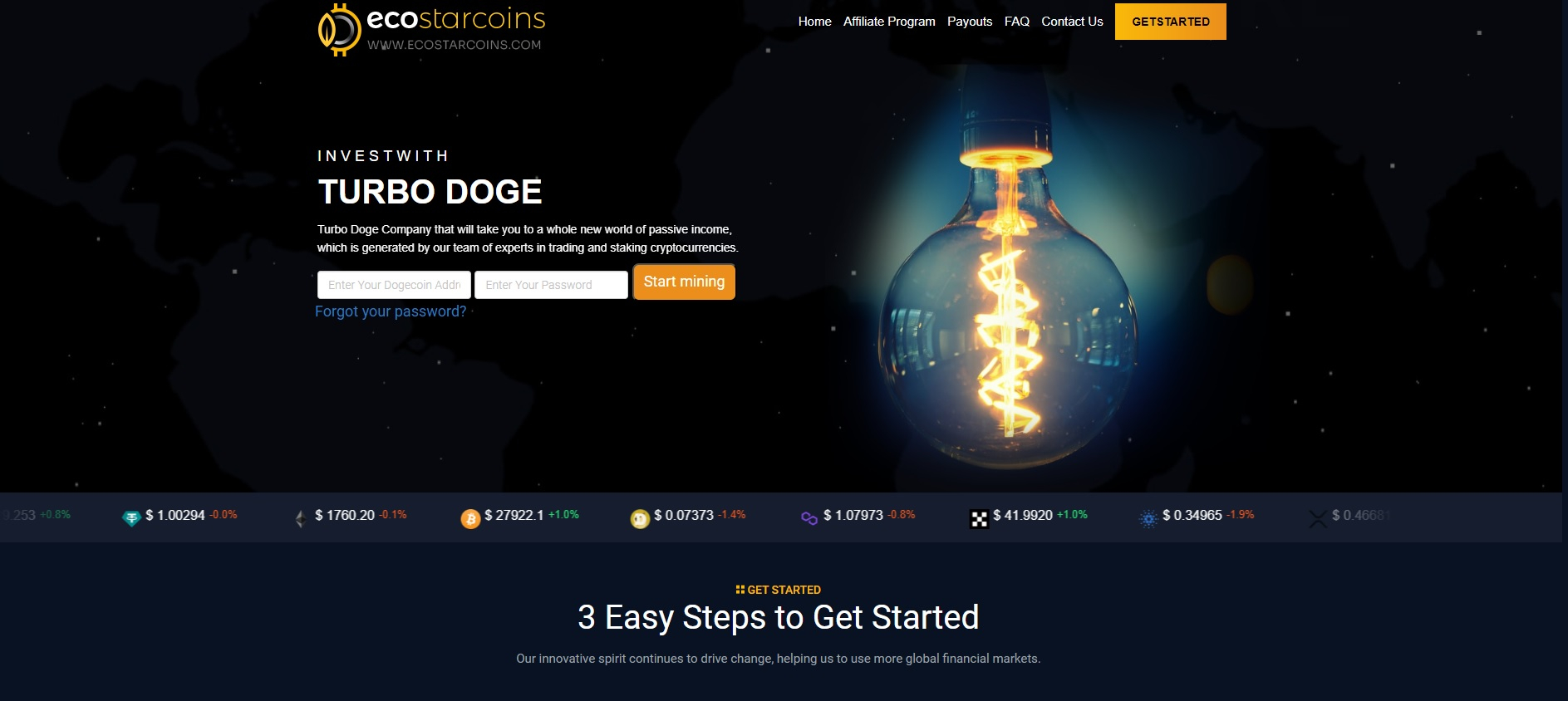 Eco Starcoins Template Crypto Mining (SCM)